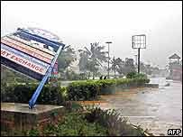 Floods from Hurricane Emily.  Image: AFP