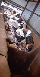 Waste collection at the central truck-to-rail station at Cape Cod, Massachusetts. PHOTO: NICKOLAS THEMELIS