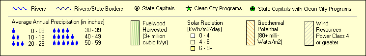 This legend belongs to the Mountain Division Renewable Potential Map.
If you have trouble reading this, call 1-202-586-8800.