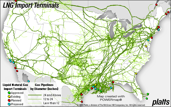 US LNG terminals