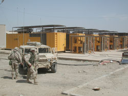 Backup generators installed by the Army Corps of Engineers at Doura