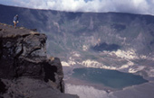 Photo: Volcanic crater of Mount Tambora