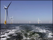 Wind farm off the Great Yarmouth