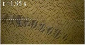 Alternating magnetic fields create snake-like chains of magnetic particles suspended in fluid. The snakes direct the flow of the surrounding fluid along their lengths potentially leading to new methods to control fluids in chip-based chemical analysi ...