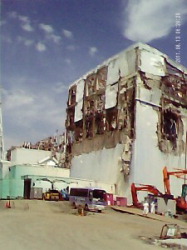 One of the reactor buildings at the Fukushima No. 1 nuclear plant destroyed by hydrogen explosions is seen in this photo taken with a hidden camera. (Photo courtesy of Tomohiko Suzuki)