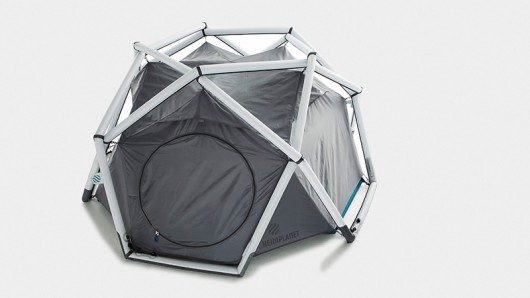 The inflatable geodesic 'Cave' tent from Heimplanet