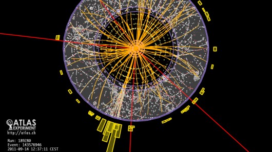 Results of a proton-proton collision with four identified muons, a possible signature of a...