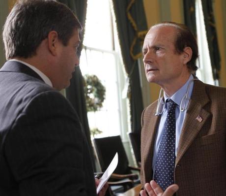  Andrea Rossi was invited to Massachusetts by the Senate’s minority leader, Bruce Tarr (left), a Republican from Gloucester. ‘‘If it works, I want this technology to be developed and manufactured in Massachusetts,’’ Tarr said of cold fusion.