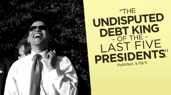 A new Republican National Committee ad attacks President Obama as the national debt surpasses $15 trillion.