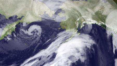 Worst Of Alaska Storm Over But More Surges Expected Photo: Reuters/NOAA/Handout