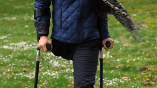 SideStix are 'sports crutches,' designed for active users