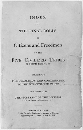 Bitter Fight to Determine Who Is an American Indian Turns to DNA Testing LO RES FEA Photo DNA Testing 05 Dawes Rolls 35 1766a copy 270x423 Bitter Fight to Determine Who Is an American Indian Turns to DNA Testing