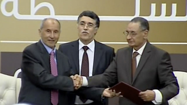 Libya will see the first peaceful transition of power in decades as the interim NTC govt hands over its power.