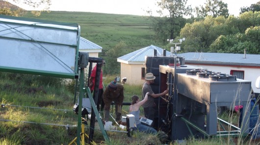 Matthew Orosz and Amy Mueller work with locals in Lesotho to implement their solar ORC sys...
