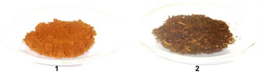 (1) Pristine purpurin and (2) Chemically lithiated purpurin at a 1:2 ratio