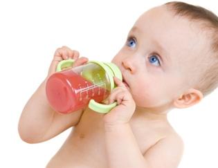 baby with bottle