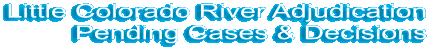 Little Colorado River Adjudication Pending Cases and Decisions text logo 
